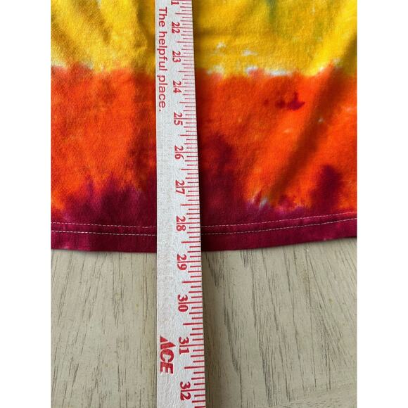 New Led Zeppelin Shirt 2XL Swan Song US Tour 1975 Rainbow Tie Dye Long Sleeve - Picture 8 of 9